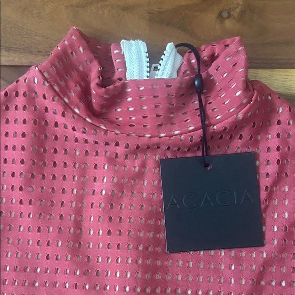 Acacia Swimwear Ehukai surf suit in Lychee Mesh size P NWT RARE!